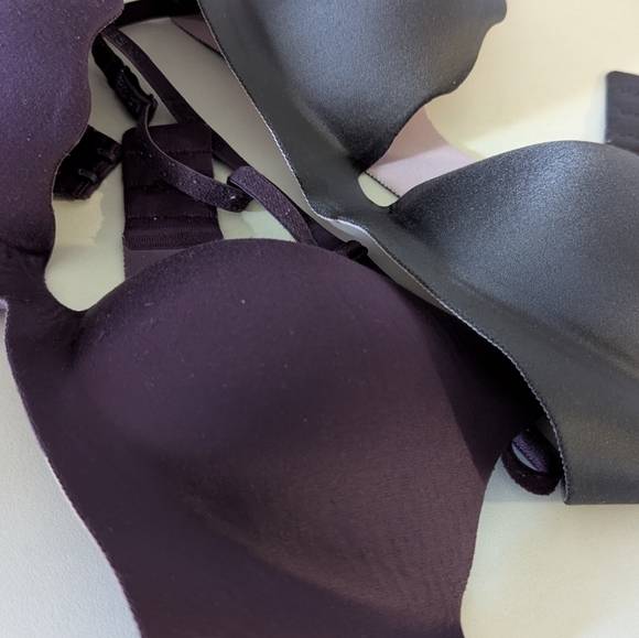 assorted X5 Elegant Lace Trimmed Bra Set - Black, Purple, Gray 32C & 34A - Picture 7 of 14